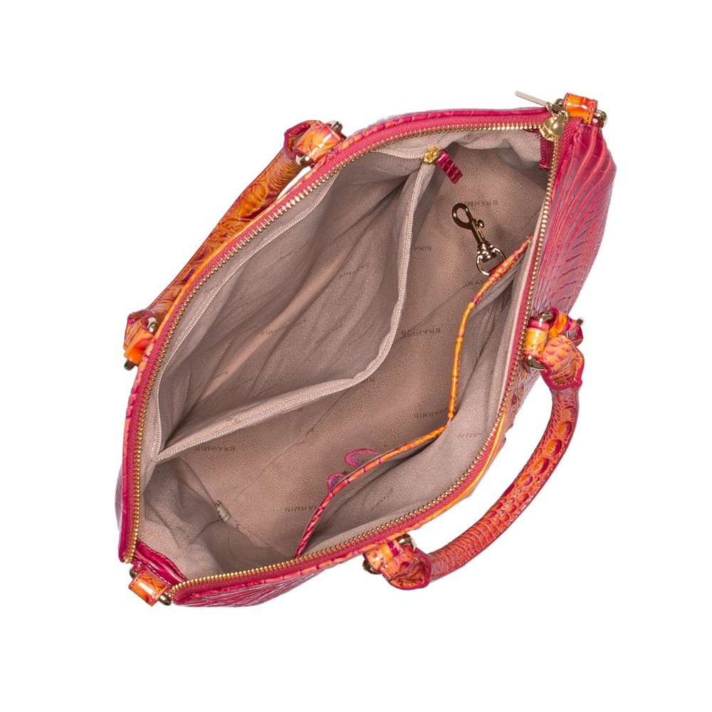 NWT BRAHMIN LARGE DUXBURY MELBOURNE PASSION FRUIT - Picture 6 of 12